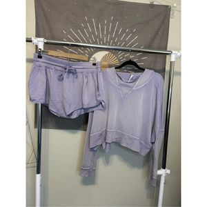 Free People Lavender Lounge Set